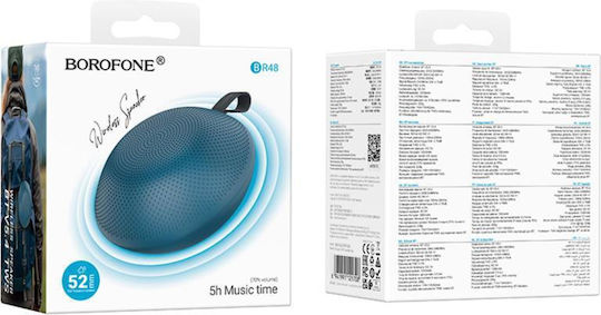 Borofone BR48 Ηχείο Bluetooth 5W με Διάρκεια Μπαταρίας έως 5 ώρες Μπλε