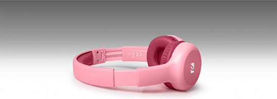 Muse M-215 Kabellos / Kabelgebunden Kinder Am Ohr Kopfhörer mit Radio mit 13 Stunden Betriebszeit und Quick Charge Rosa