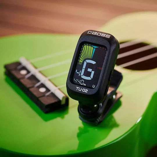 Boss Chromatic Tuner TU-02 Clip Tuner in Black Color