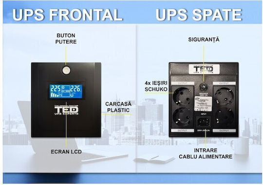 TED Electric DZ088392 UPS 1300VA 750W