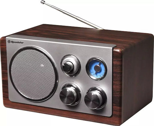 Roadstar HRA-1245 Retro Επιτραπέζιο Ραδιόφωνο Ρεύματος Ασημί