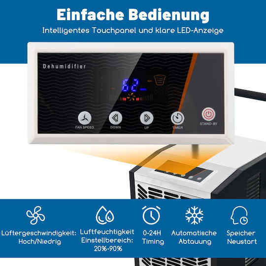 Costway Industrieller Elektrischer Luftentfeuchter 520W
