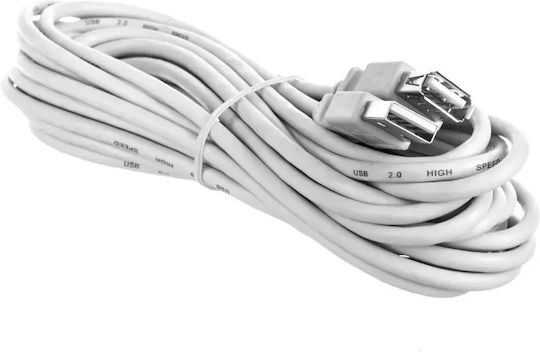 Goobay USB 2.0 Kabel USB-A-Stecker - USB-A-Buchse Weiß 5m 68717