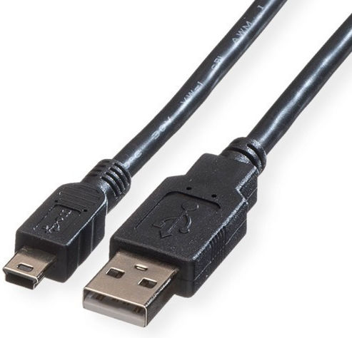 Καλώδιο Usb Roline Usb-a Miniusb 0.8 M Μαύρο 11.02.8708