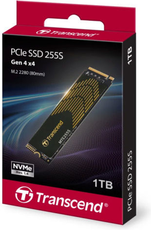 Transcend MTE255S SSD 1TB M.2 Type with PCI Express 4.0 Protocol Compatible with PlayStation 5
