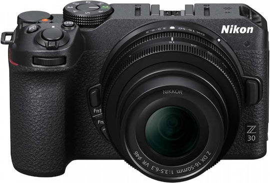 Nikon Z 30 Mirrorless Camera Kit (Z DX 16-50mm F3.5-6.3 VR + Z DX 50-250mm F4.5-6.3 VR) Black