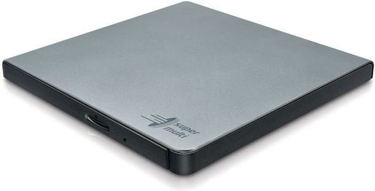 Hitachi-LG Data Storage GP57 External DVD/CD Recorder for Desktop / Laptop Silver