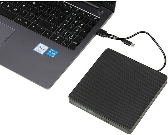 iBox External DVD/CD Recorder for Desktop / Laptop Black