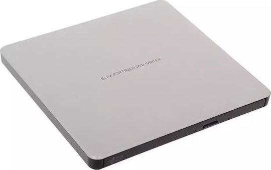 Hitachi-LG Data Storage GP60 External DVD/CD Recorder for Laptop / Desktop Silver