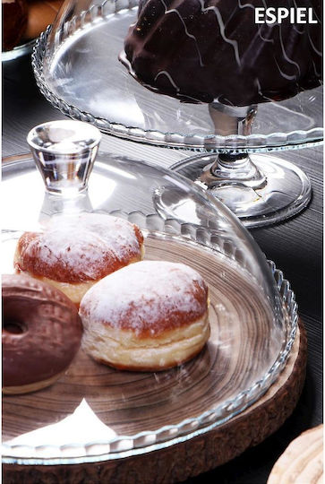 Pasabahce 95200 Kuchenständer Glas mit Deckel & Fuß Transparent 32x25x27cm