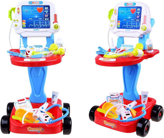 Set de Joacă Doctor Ramiz Ekg Stetoscop Seringă Termometru Multicolor