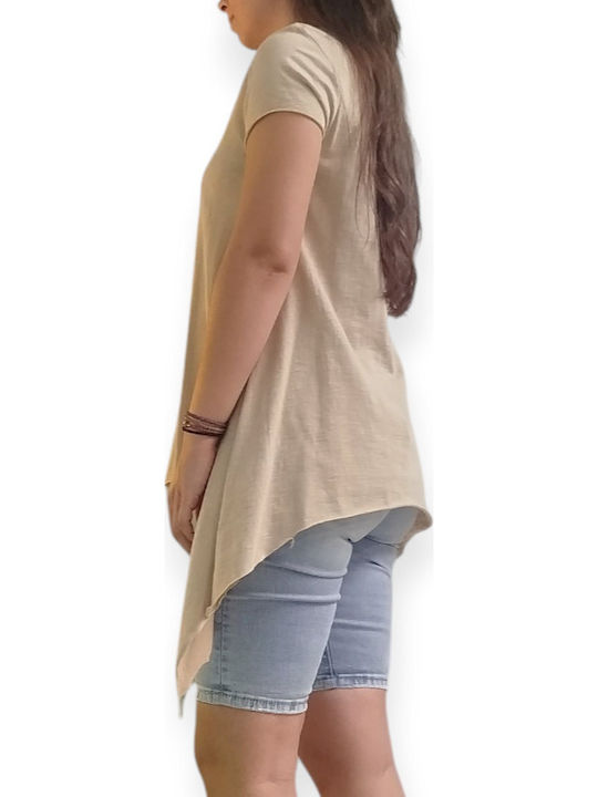 Damen Bluse Beige
