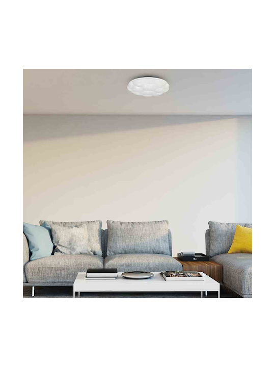 Eko Light Ceiling Mount Light Bathroom 48cm White with Integrated LED