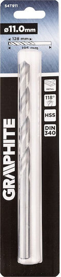 Graphite Τρυπάνι HSS για Μέταλλο 11mm