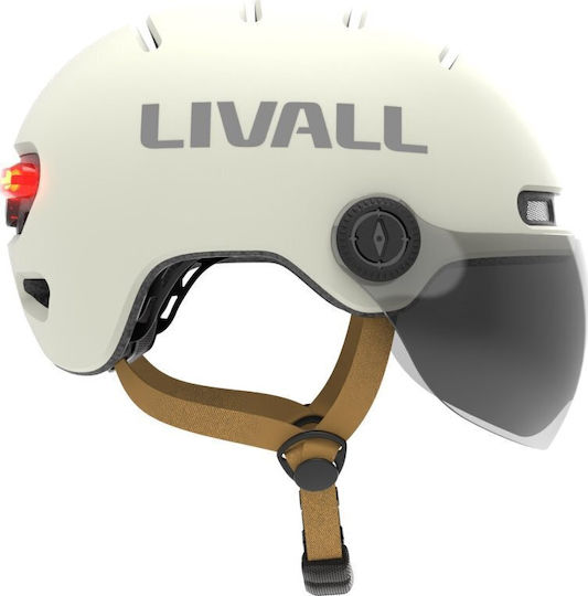 Livall Κράνος για Ηλεκτρικό Scooter σε Λευκό Χρώμα