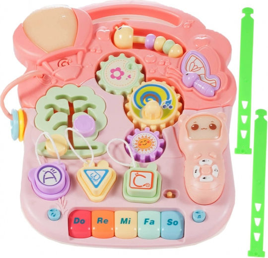 Premergător Interactiv 5 În 1 Leagăn Go Baby Dimensiuni 44,0 X 42,0 X 40,0 Cm Activități În Engleză Ajută La Dezvoltarea Lingvistică Și Sensorială Roz