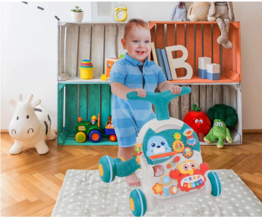 Interaktiver Antemergator 5-in-1 Dumbo Idealstore Abnehmbarer Tisch Mini-Basketballkorb Aufblasbare Bälle Lichter Geräusche Marineblaue Farbe