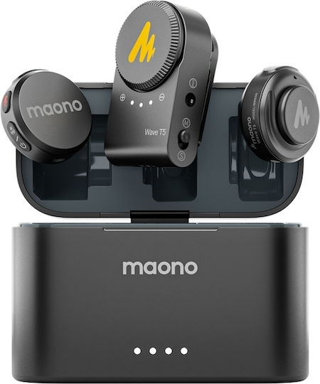 Maono WM650 A2 Σετ Ασύρματο Δυναμικό Μικρόφωνο Πέτου Δημοσιογραφικό