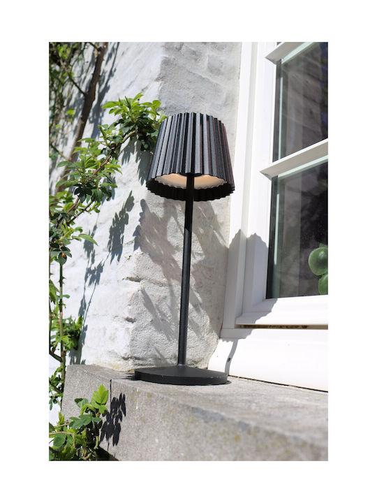 Lucide Lightning Lucide Επιτραπέζιo Φωτιστικό LED Εξωτερικού Χώρου 2W με Θερμό Λευκό Φως IP54 Μαύρο