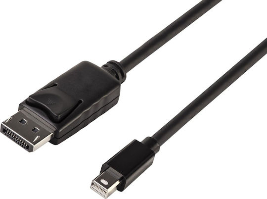 PremiumCord Кабел DisplayPort мъжки - mini DisplayPort мъжки 1м Черен (KPORT7-01)