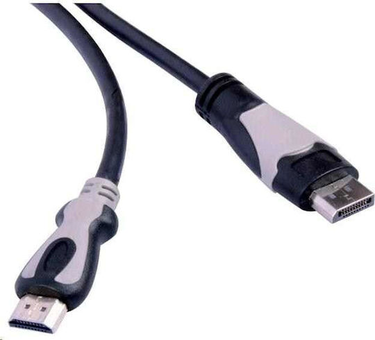 PremiumCord Cable DisplayPort male - HDMI male 3m Μαύρο