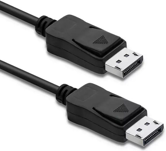 Qoltec Kabel DisplayPort-Stecker - DisplayPort-Stecker 1m Schwarz (50465)