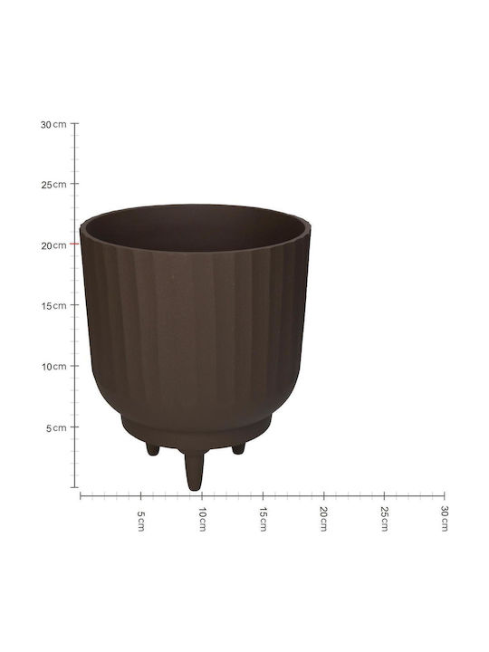 ArteLibre Übertopf Aluminium Braun 17x17x20εκ.