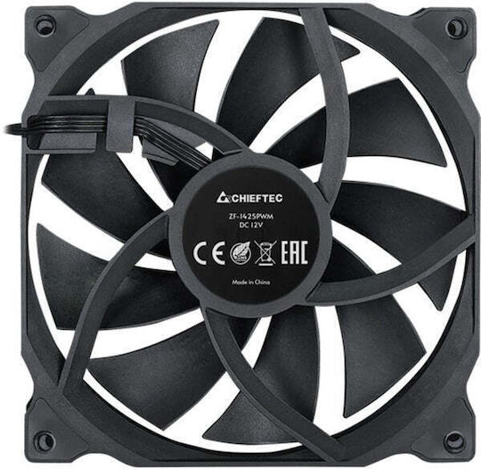 Chieftec ZF-1425PWM Case Fan 140mm (1600rpm / 42.5cfm) Χωρίς Led Φωτισμό και Σύνδεση 4-Pin PWM