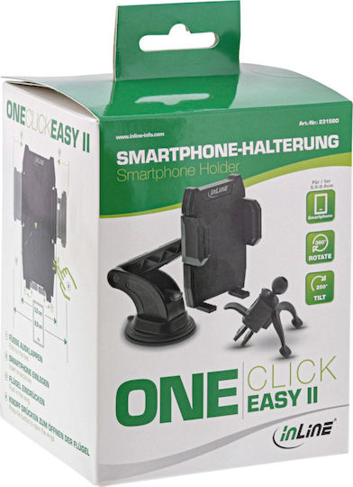 InLine Auto Handyhalterung mit verstellbaren Haken Schwarz