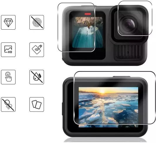 Tempered Glass Tech-protect Glass Fit+ 2-set Gopro Hero 13 Clear