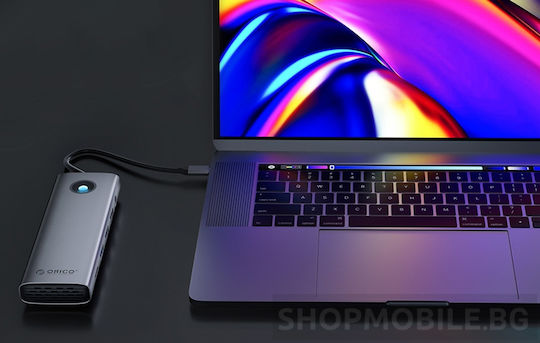 Orico USB-C Docking Station mit HDMI 4K PD Ethernet Gray (PW11-10P-GY-EP)