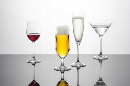 Lumarko Set of Glasses Champagne made of Glass Stemmed 210ml 6pcs