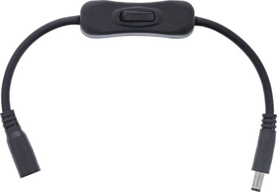 Inline Dc Cable Switch Dc St Bu 5.5x2.5mm Awg 18 Black 0.20m