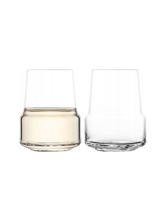 Duka Set de pahare pentru Vin Alb din Sticlă în Culoarea Alb 378ml 2buc