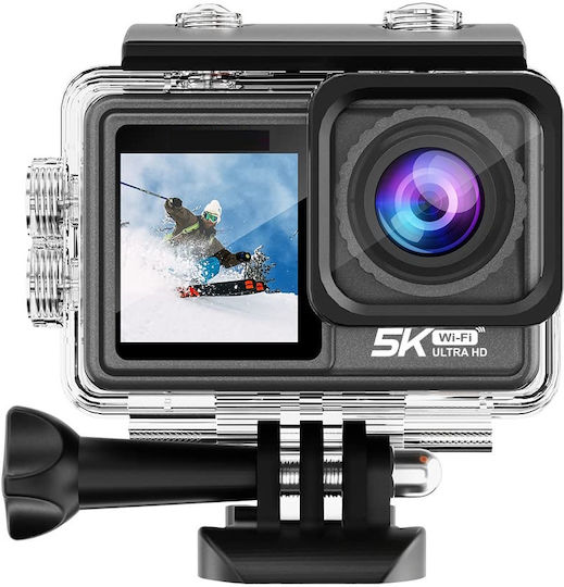 idl-S81TR5K Cameră de Acțiune 5K cu Ecran 1.4" și Wi-Fi Neagră