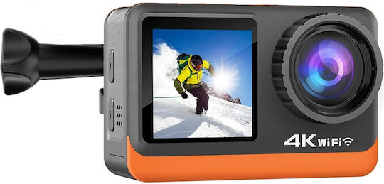idl-Q80TR 32GB Cameră de Acțiune 4K Ultra HD Subacvatică (cu Carcasă) cu Ecran 2" și Wi-Fi Neagră