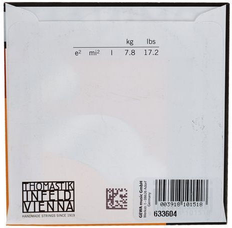 Thomastik Μονή Stainless Steel Χορδή για Βιολί 4/4 Dominant Violin String Medium Tension 4/4 E (Mi)