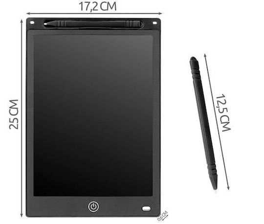 Tabletă Grafică XL pentru Desen și Scriere Idealstore Dimensiuni 17.2 X 0.6 X 25 Cm Ecran de 10 inchi Încurajează Jocul Creativ prin Diversificare Negru