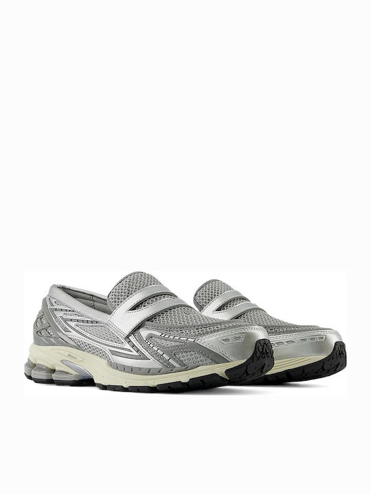 Women's Loafers in Silver Color