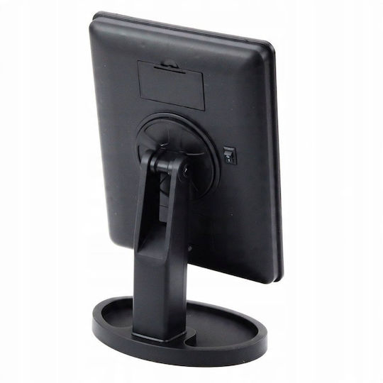 Lean Toys Tabletop Makeup Mirror with Light Black