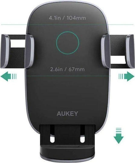 Aukey Car Mobile Mount with Adjustable Hooks Black