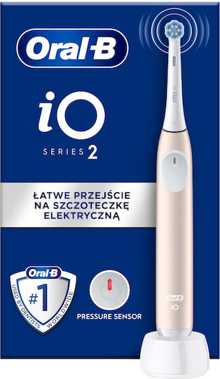 Oral-B Elektrische Zahnbürste mit Drucksensor und Reisetasche Rosa