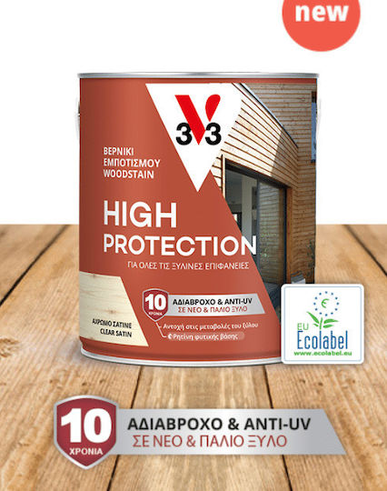 V33 High Protection Βερνίκι Εμποτισμού Άχρωμο Σατινέ 2.5lt