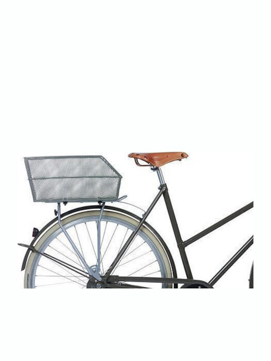 Basil Cento Steel Rear Rack Basket Olive Green New