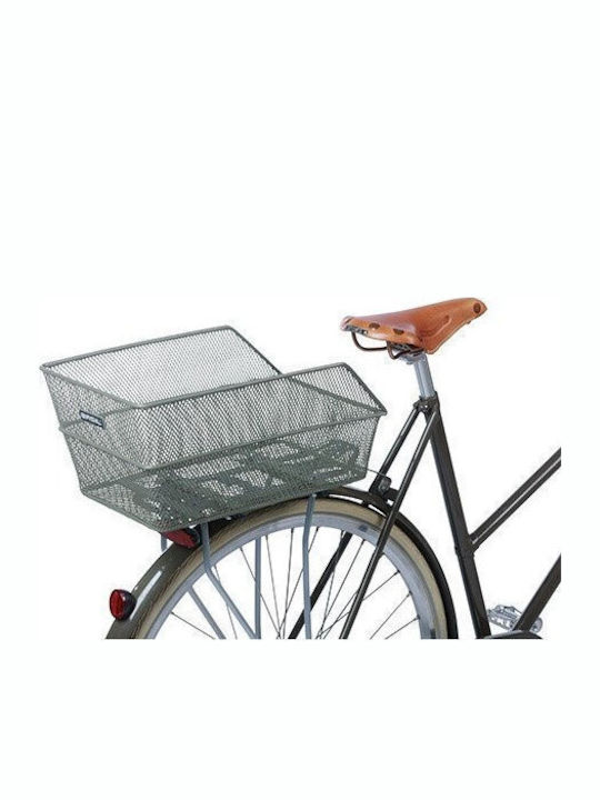 Basil Cento Steel Rear Rack Basket Olive Green New