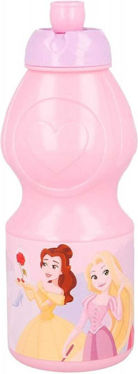 Stor Disney Princess Kids Water Bottle Disney Princess Plastic Pink 400ml