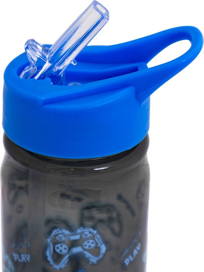 Astra Kids Water Bottle with Straw Non Spill Turquoise 450ml
