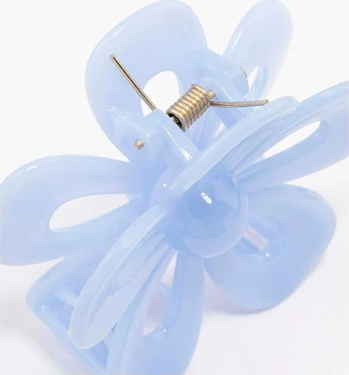 ecarla Haarclip mit Blume Blau