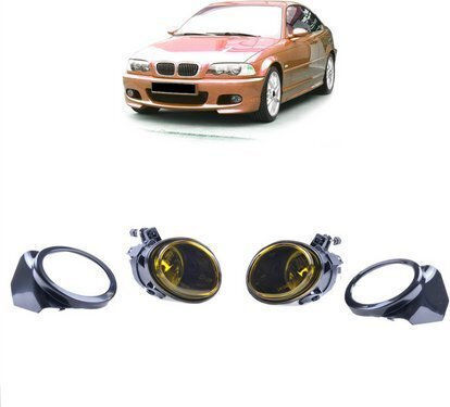 Mtuning Fog Light Set Yellow Bmw 3 E46 Coupe Cabrio Sedan Touring 5 E39 Sedan Touring 1998-2006