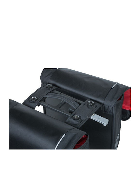 Basil Double Urban Bicycle Bag Basil Sport Design Double Pannier Bag Mik 32L Mik System Ready to Use Black New 2024